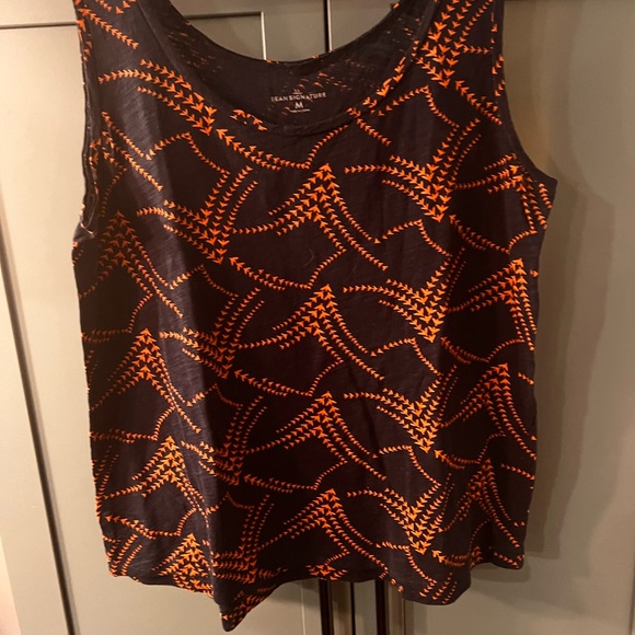 LL Bean Signature Tank Tops Printed Size Medium Lot of 2 - Picture 6 of 9